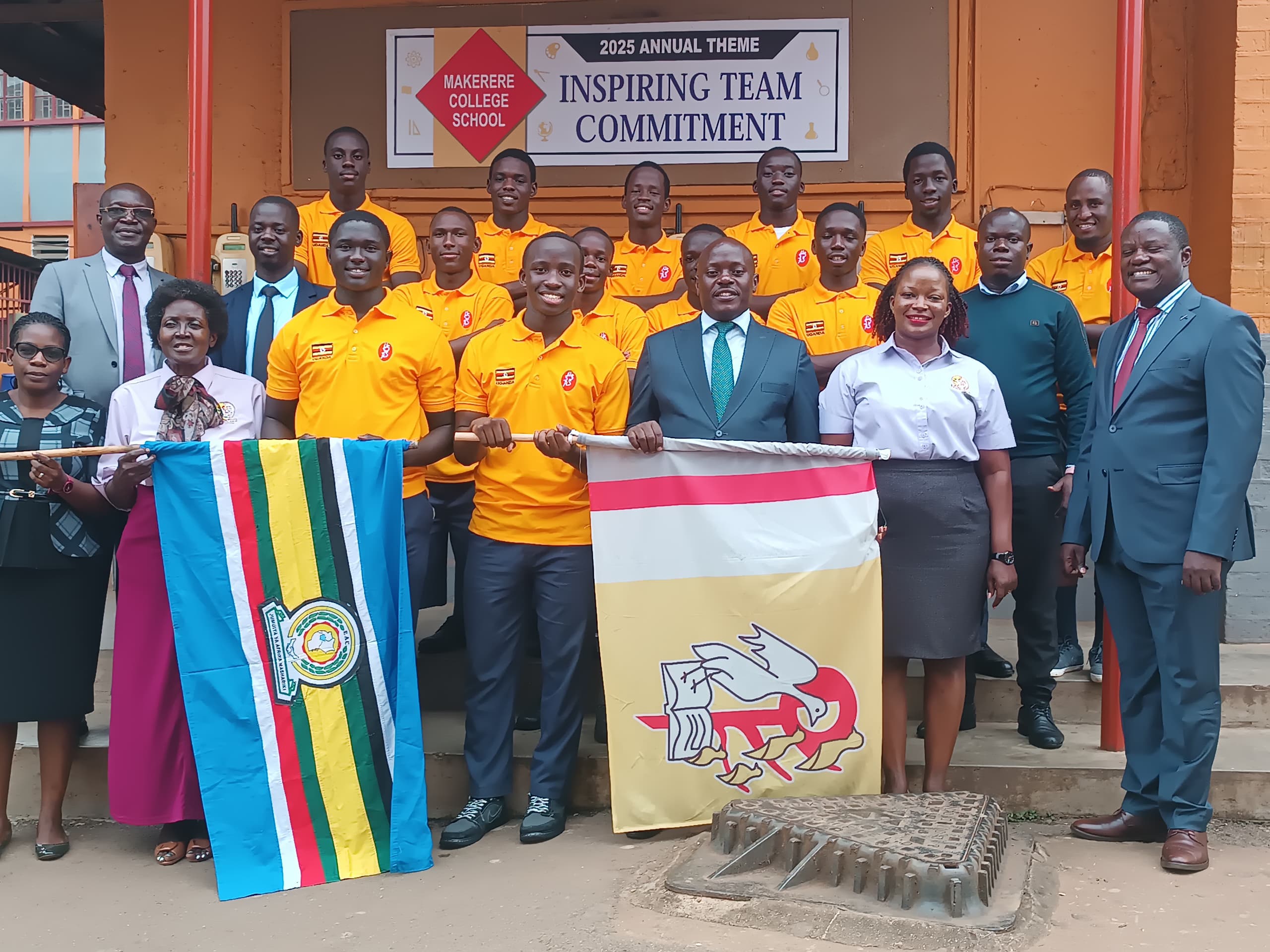 Makerere College School Flags Off Delegation to FEASSA Games 2025 in Kakamega, Kenya.